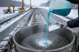 مقدار مصرف ضد یخ در بتن